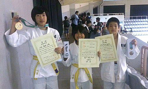 県柔道大会で見事、銅メダル獲得！