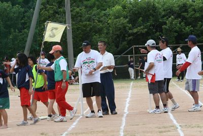 区民運動会と首相来沖