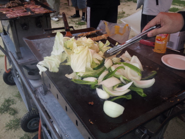 BBQと生ビール