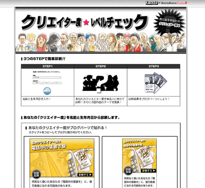 クリエイター度は「電話中の落書き級」