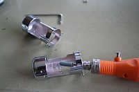 HID遮光板の加工