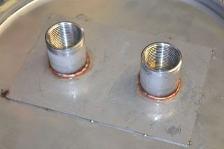 薄板への、ステンレスソケットの溶接
