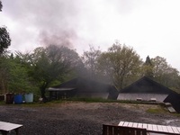 窯焚き（雨）　2013.4月