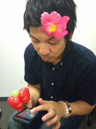 ピエロさんと風船たち