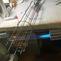ステンレスの針金をロー付け