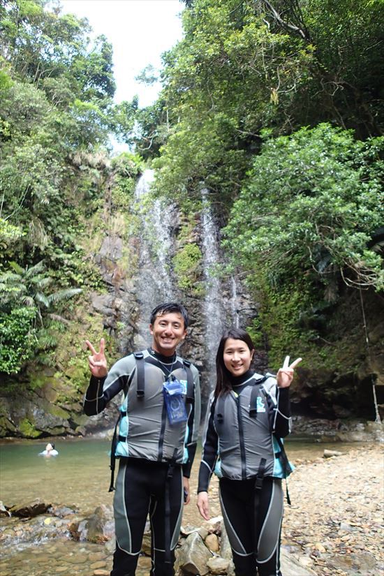 沖縄自然体験やんばる滝リバートレッキング沢登りコース2015.5.3