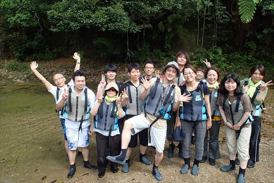 沖縄自然体験やんばる滝リバートレッキング沢登りコース2015.7.17