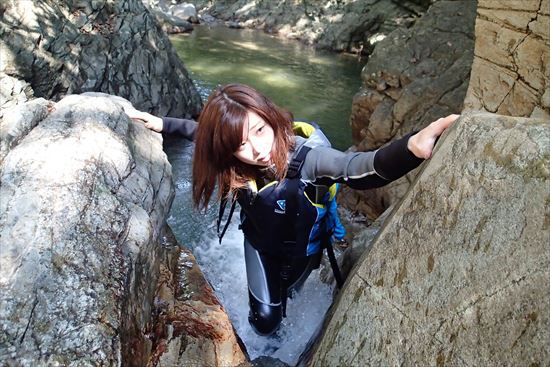 沖縄自然体験やんばる滝リバートレッキング沢登りコース2015.10.6