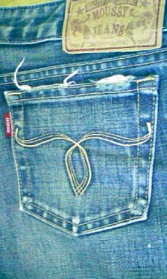 激安moussyのデニム 初オークション出品しました!