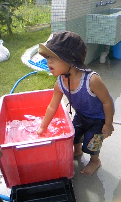 水あそび