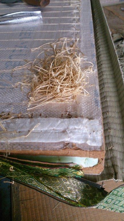 タタミの腹巻重ね着状態 タタミの腹巻重ね着状態