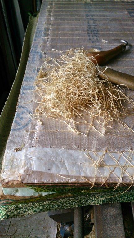 タタミの腹巻重ね着状態 タタミの腹巻重ね着状態