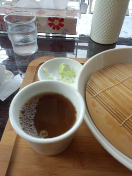 〆の蕎麦湯
