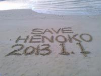 2013年元日の辺野古”Save Henoko 2013.1.1