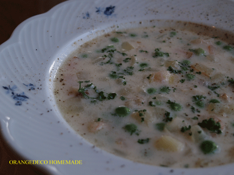 Shurinp&green peas Soup