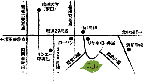 ロハス・ガーデン樹々(Juju)の地図