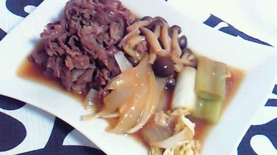 新玉ねぎですき煮