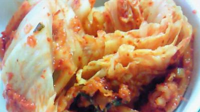 チキン南蛮と韓国キムチ
