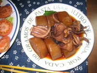今日は雨で晩御飯は