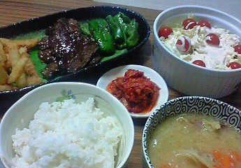 夕飯。