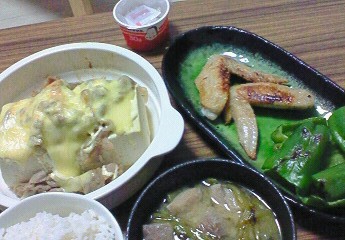 夕飯。オリンピック!