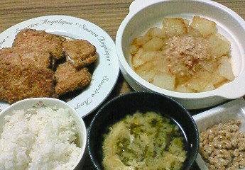 夕飯。