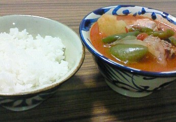 夕飯。