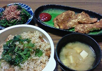 夕飯。