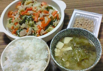 夕飯。