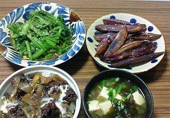 夕飯。