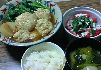 夕飯。