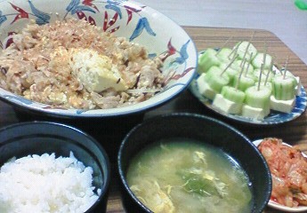 夕飯。