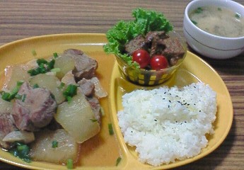 夕飯。
