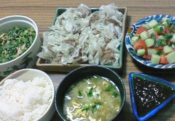 夕飯。