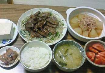 夕飯。