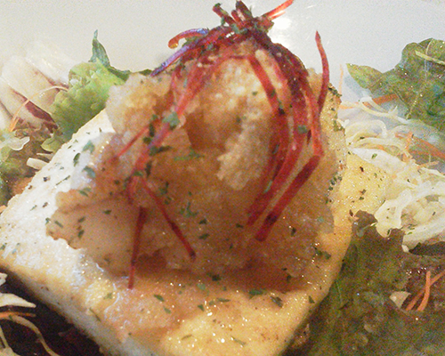 島豆腐と白身魚の重ね焼き -肴-