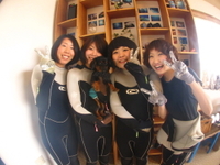 仲良し4人と青の洞窟体験ダイビング♪