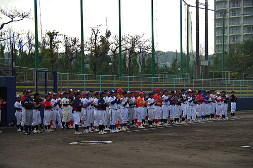 第6回中部南支部＜琉球新報杯争奪＞学童軟式野球大会開会式および一回戦