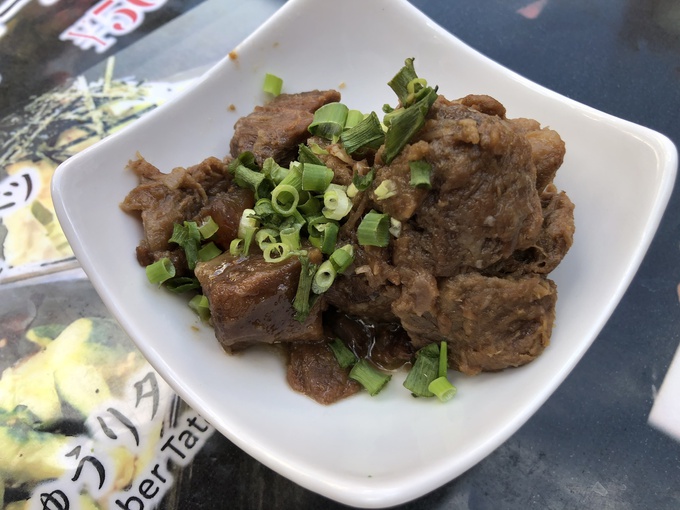 那覇国際通り 屋台村 鉄板焼き居酒屋味ノ坊 メニュー 牛すじ煮込み