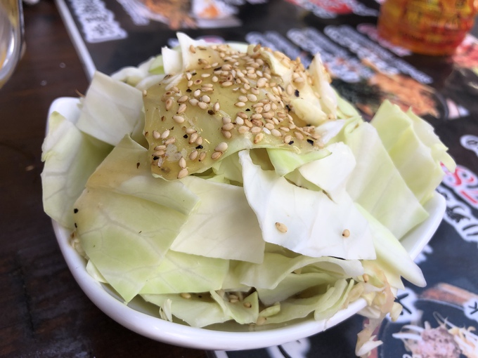 那覇国際通り 屋台村 鉄板焼き居酒屋味ノ坊 メニュー キャベツ