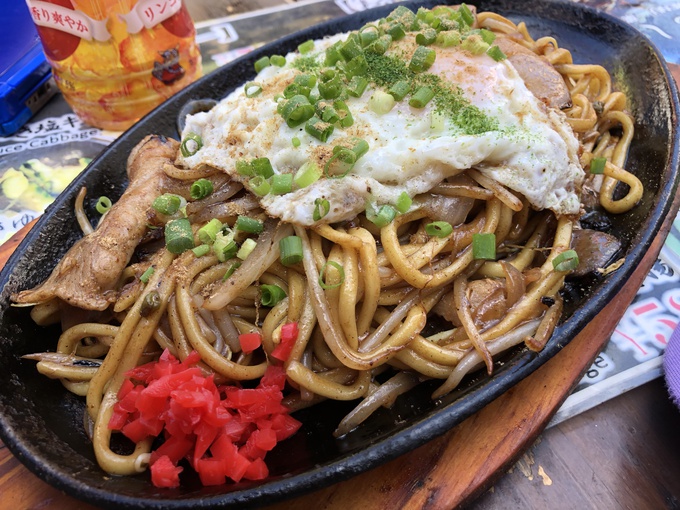 那覇国際通り 屋台村 鉄板焼き居酒屋味ノ坊 メニュー 沖縄焼きそば