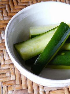 漬けて。食べる。
