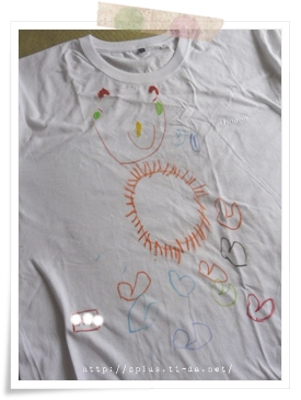 父の日に、手描きＴシャツ