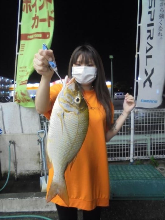 R2.7月5日　名前：原田　竜百さん　魚名：タマン　45.7㎝　1.13㎏