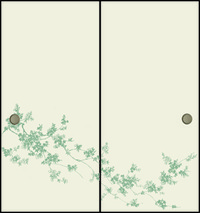 優雅な続き柄のふすま紙               　　　　　　 襖design 和紙collection 2013/06/28 11:37:11