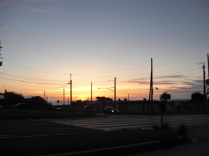 夕日！