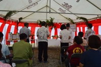 南風原町津嘉山地区　地鎮祭