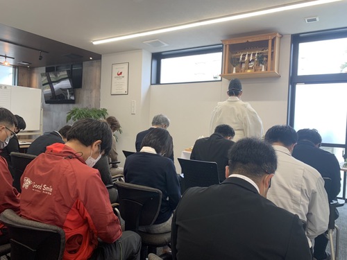 2022年　本社神棚初祈願