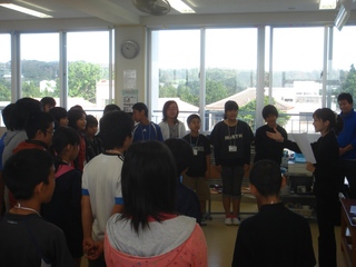 屋部小学校でマナー講習やってきました