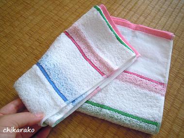 「フェイスタオル」でバッグを作ろう～♪
